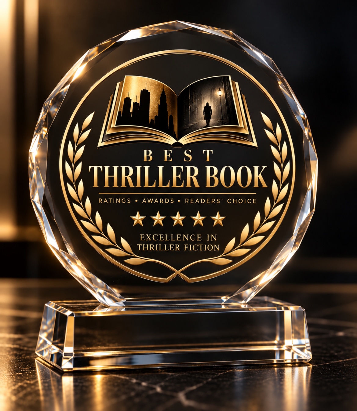 Best Thriller Book Awards statue